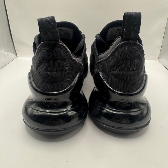 Nike Air Max 270 Triple Black Women’s 6.5 Running Sneakers - Picture 5 of 10